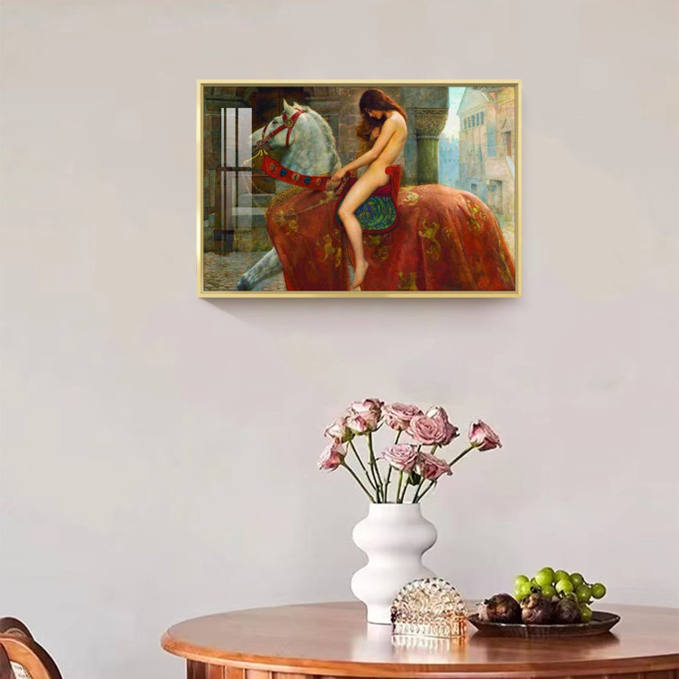 Winston Porter Lady Godiva Framed On Canvas by John Collier